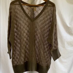 DKNY Jeans sheer knit soft sweater
